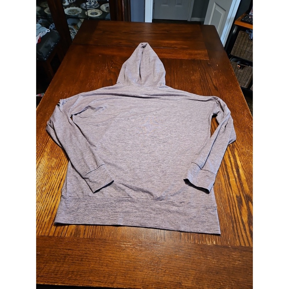 Skechers Go Walk Long Sleeve Hooded Pullover Women S Black/purple Striped(A877) - Picture 8 of 8